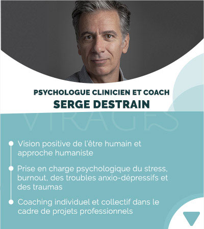 Serge Destrain, psychologue clinicien et coach à Bruxelles